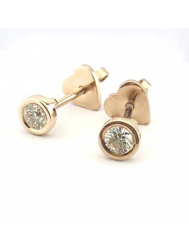 Auksiniai auskarai su briliantais „Deimantinės saulytės"