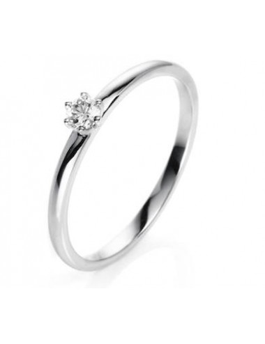 Sužadėtuvių  žiedas su briliantu "Romantika"